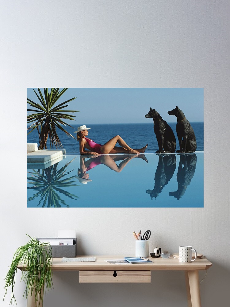 Luxury Lifestyle Picture - Retro Poolside Host Luxury Lifestyle By
