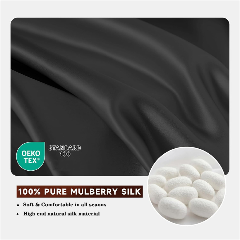 Smooth 3Pcs Set Mulberry Silk  - Silk Pillowcase Set review and price