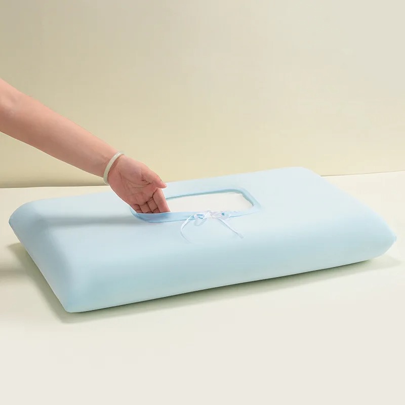 1 Set Summer Ice Silk Cooling  - Silk Pillowcase Set review and price