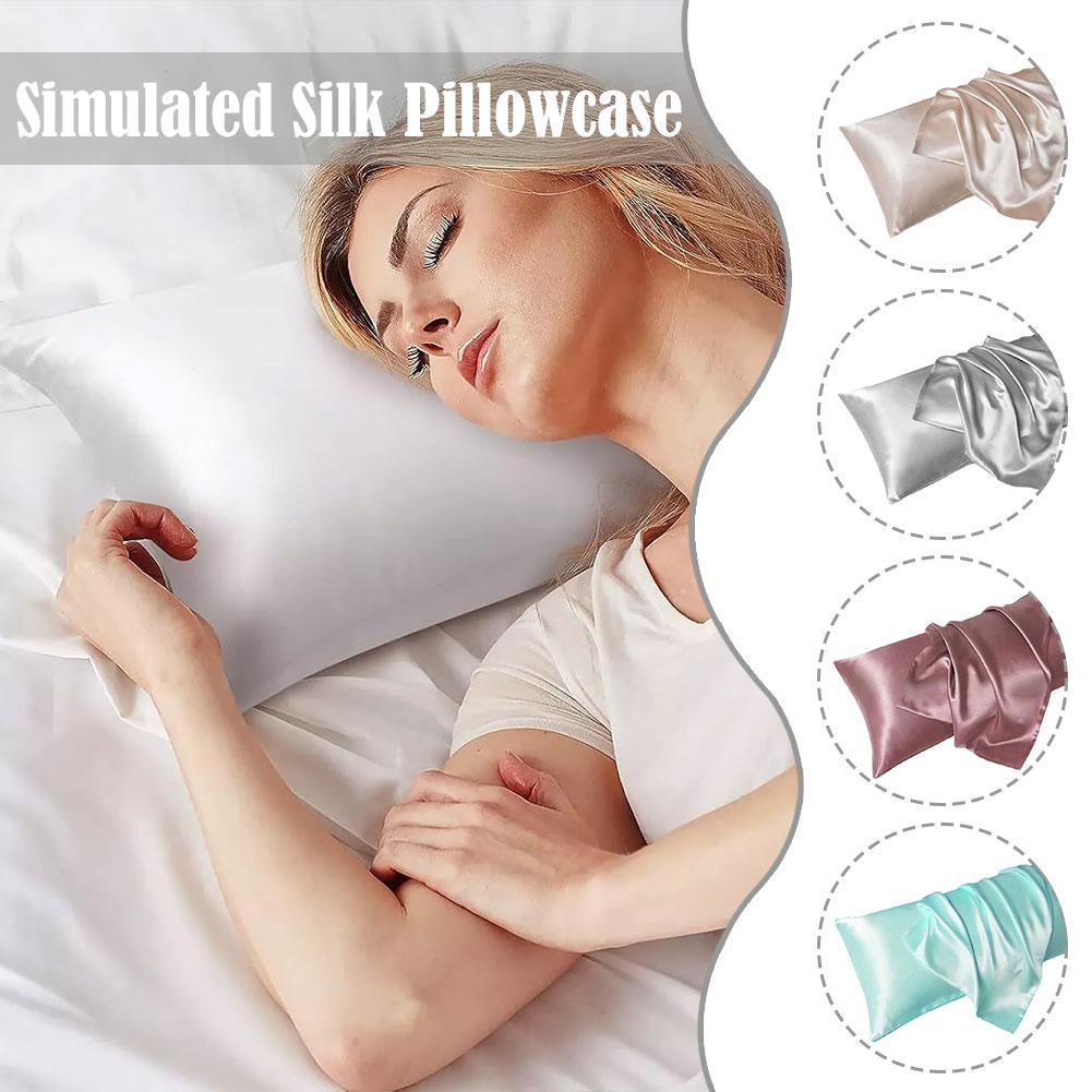 Luxury Satin Pillow Case For H - Silk Pillowcase Set review and price