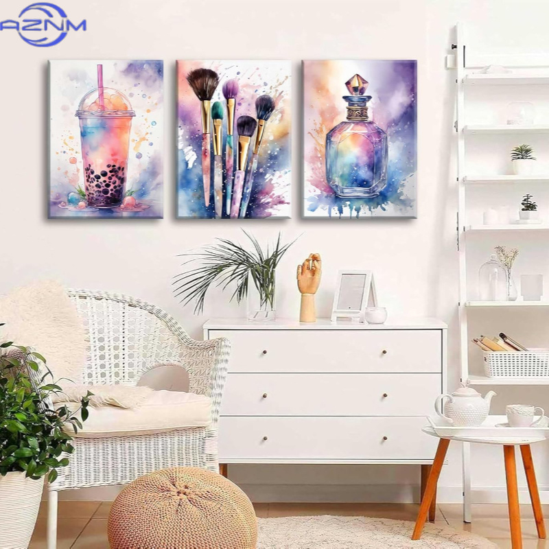 3pcs Luxury Watercolor Sweet E - Luxury Lifestyle Picture review and price