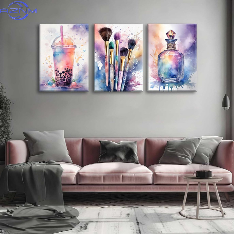 3pcs Luxury Watercolor Sweet E - Luxury Lifestyle Picture review and price
