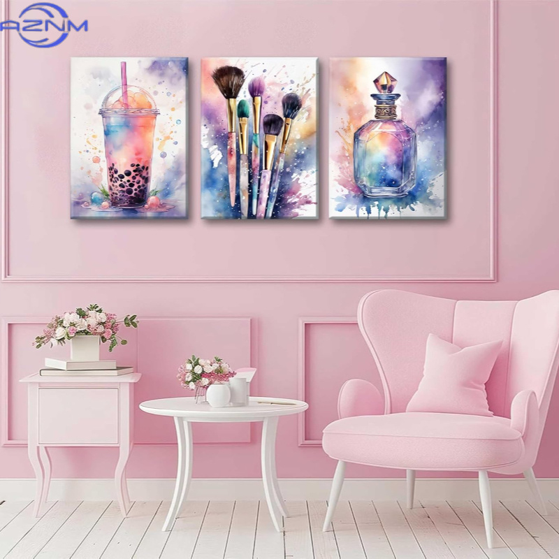 3pcs Luxury Watercolor Sweet E - Luxury Lifestyle Picture review and price