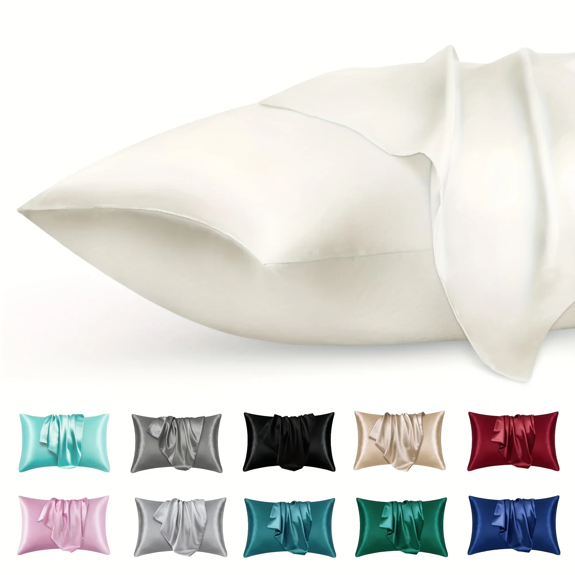 2pcs Luxury Satin Envelope Pil - Silk Pillowcase Set review and price