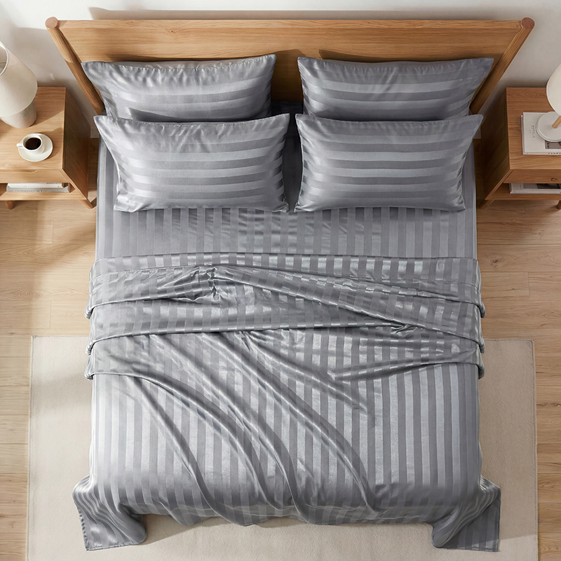 Wrinkle Resistant Striped Sati - Silk Pillowcase Set review and price
