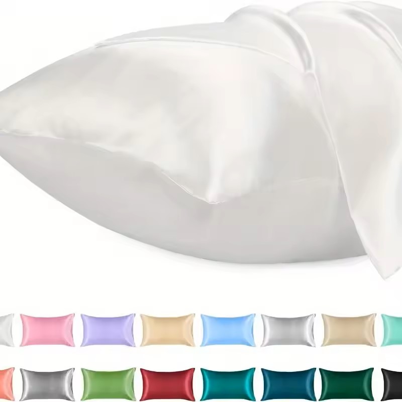 1PC Satin Pillowcase for Hair  - Silk Pillowcase Set review and price