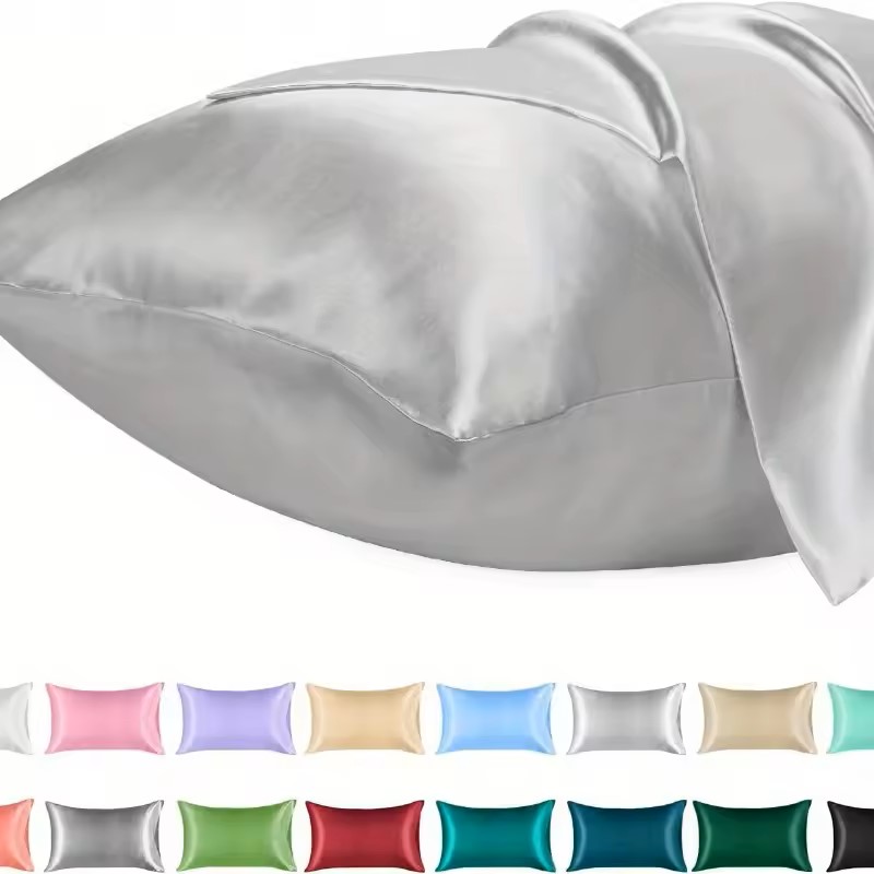 1PC Satin Pillowcase for Hair  - Silk Pillowcase Set review and price