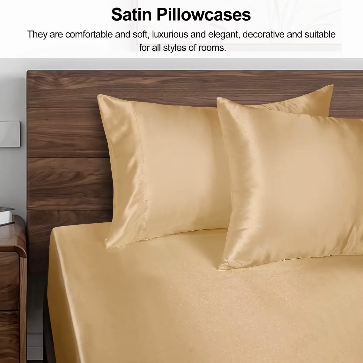 1PC Satin Pillowcase for Hair  - Silk Pillowcase Set review and price