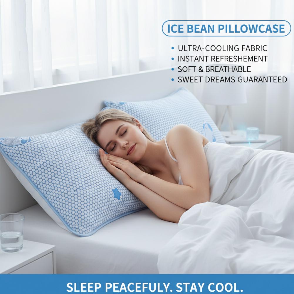 Summer Coolness Ice Silk Pillo - Silk Pillowcase Set review and price