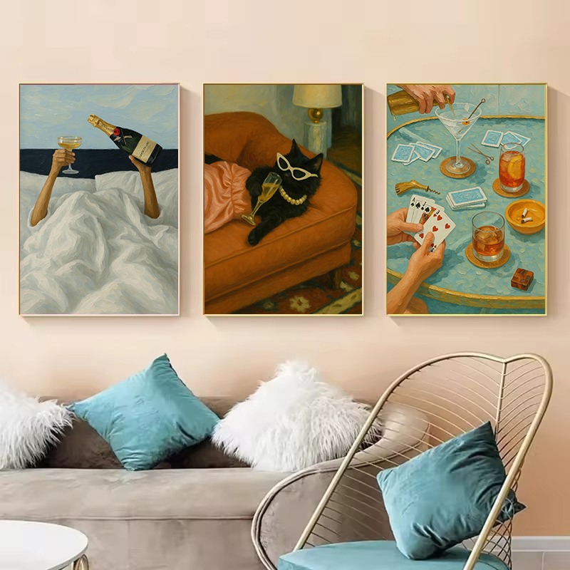 1pc frameless Vintage Black Ca - Luxury Lifestyle Picture review and price